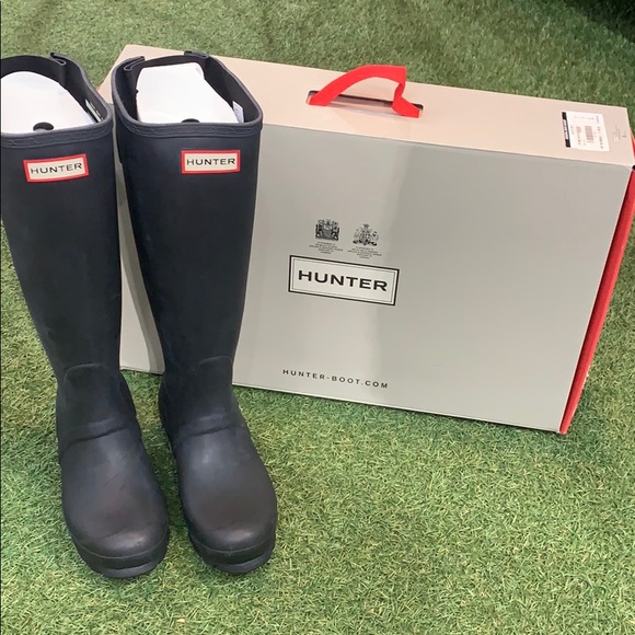 NWT original black adjustable hunter boots - Picture 1 of 2